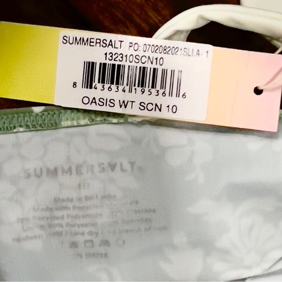 NWT Summersalt The Tie Oasis Swimsuit - Picture 9 of 9